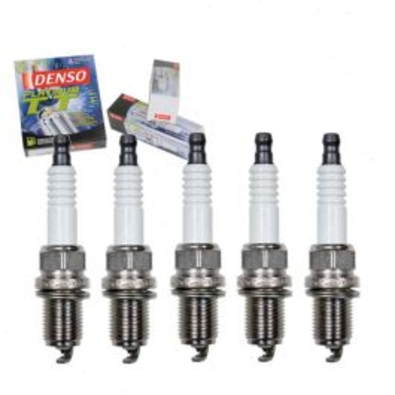 5 pc DENSO Platinum TT Spark Plugs for 1990-1991 Audi 90 Quattro 2.3L L5