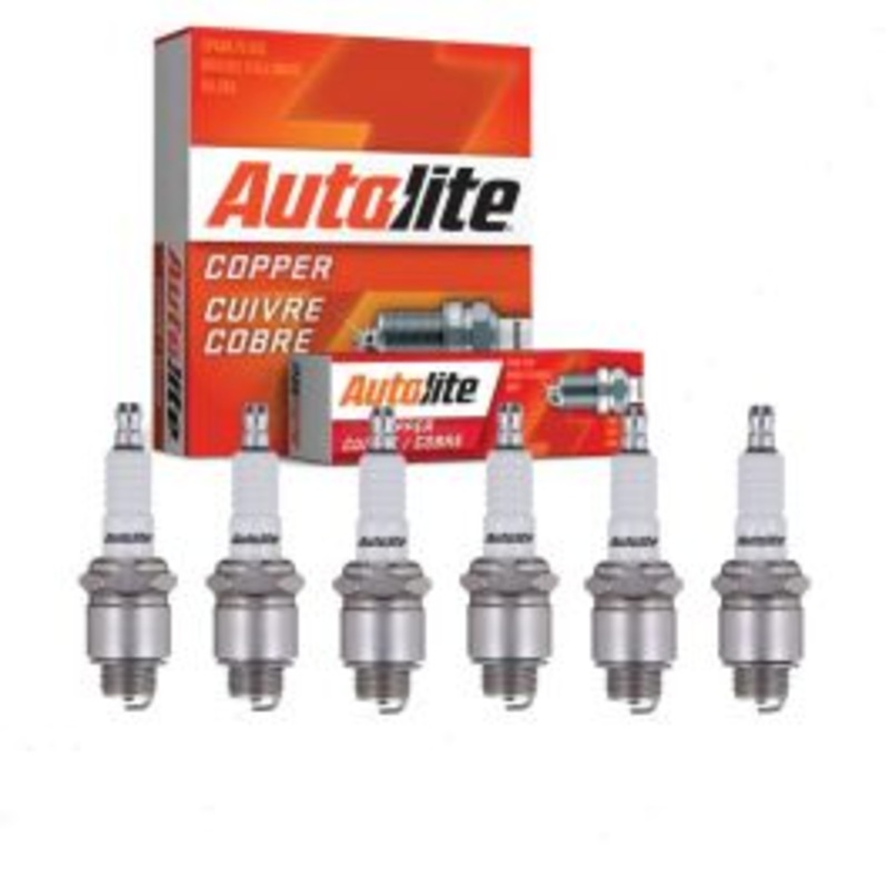 6 pc Autolite Copper Core Spark Plugs for 1947 Oldsmobile F-47