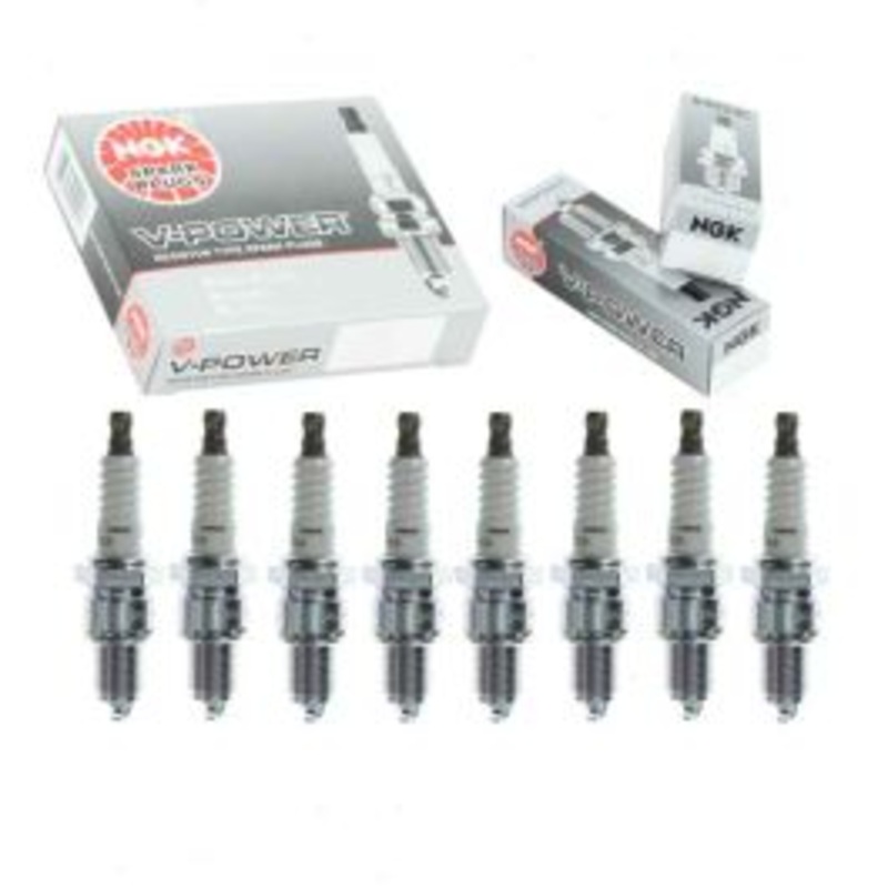 8 pc NGK V-Power Spark Plugs for 1964 Plymouth Savoy 4.5L V8