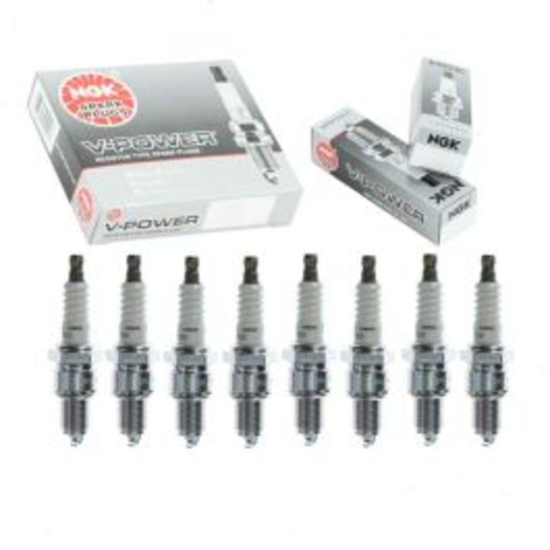 8 pc NGK V-Power Spark Plugs for 1968-1974 Cadillac DeVille 7.7L 8.2L V8