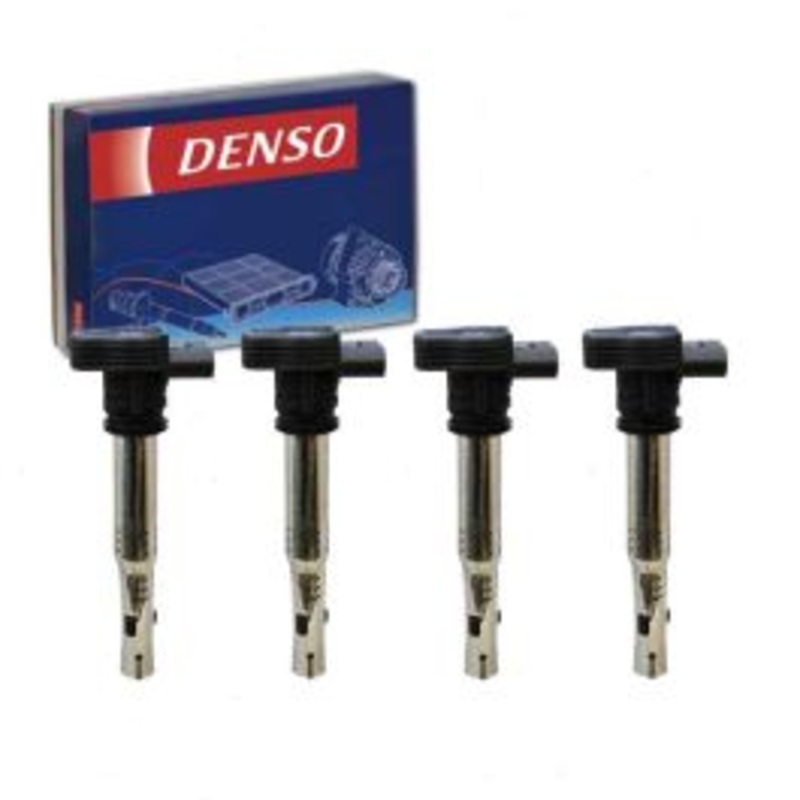 4 pc DENSO Direct Ignition Coils for 2010-2014 Audi A5 2.0L L4
