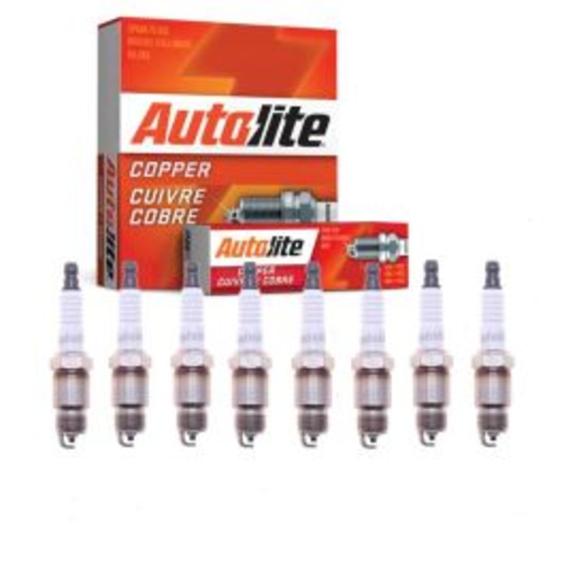 8 pc Autolite Copper Core Spark Plugs for 1980-1986 Chevrolet C20 5.0L 5.7L V8
