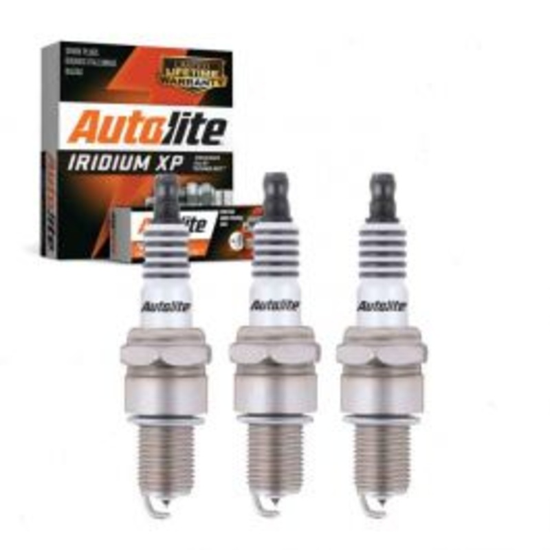 3 pc Autolite Iridium XP Spark Plug for 1985 Suzuki SA310