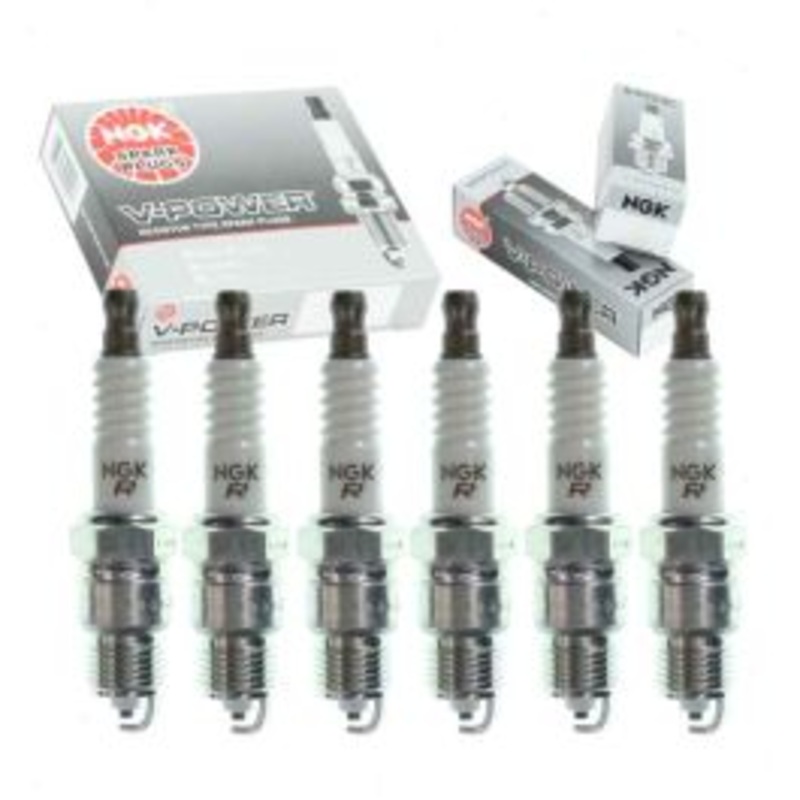 6 pc NGK V-Power Spark Plugs for 1975-1980 Plymouth PB100 3.7L L6