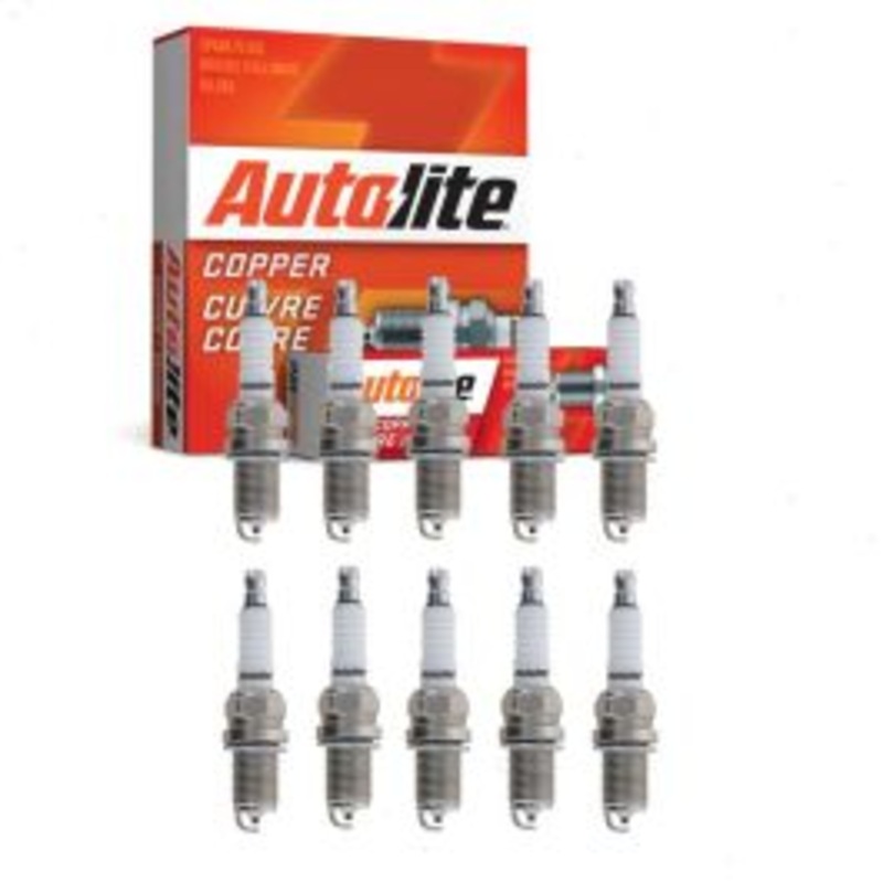 10 pc Autolite Copper Core Spark Plugs for 2011-2012 Lamborghini Gallardo