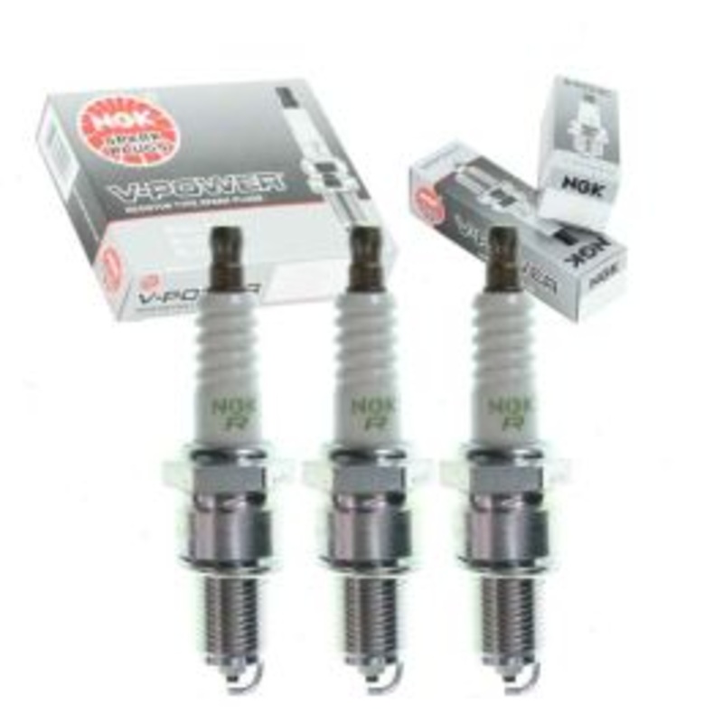3 pc NGK V-Power Spark Plugs for 1981 Suzuki LJ81 1.0L L3