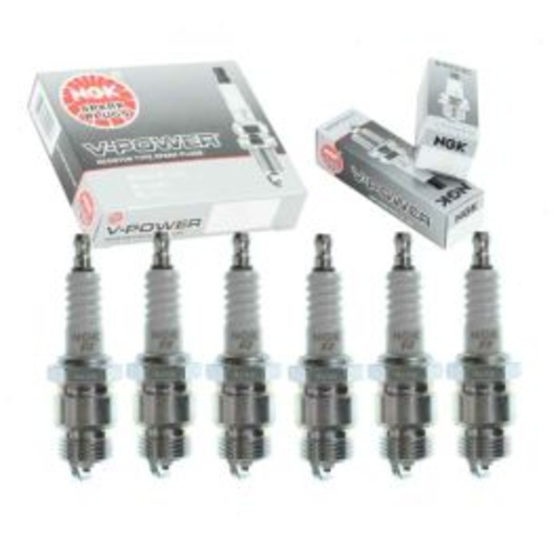 6 pc NGK V-Power Spark Plugs for 1964 Mercury Cyclone 3.3L L6