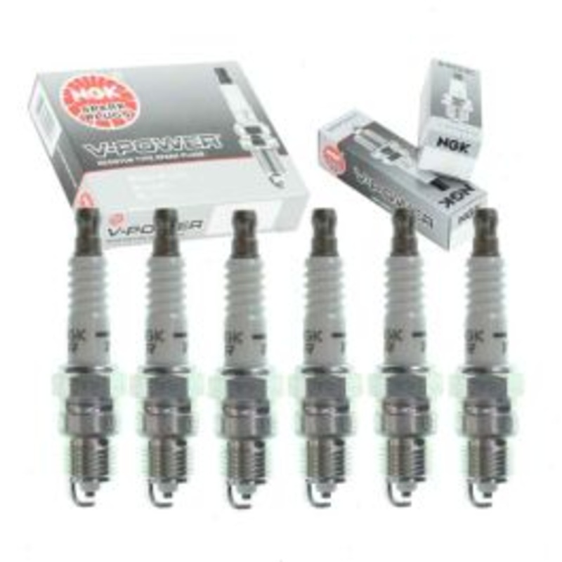 6 pc NGK V-Power Spark Plugs for 1987 Chevrolet R10 4.3L V6