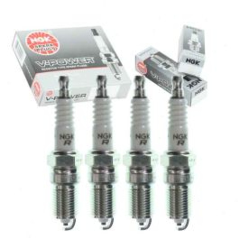 4 pc NGK V-Power Spark Plugs for 1980 Ford Fiesta 1.6L L4
