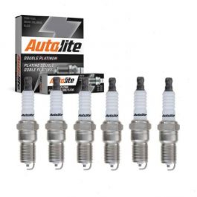 6 pc Autolite Double Platinum Spark Plug for 1987-1991 Pontiac Tempest 2.8L