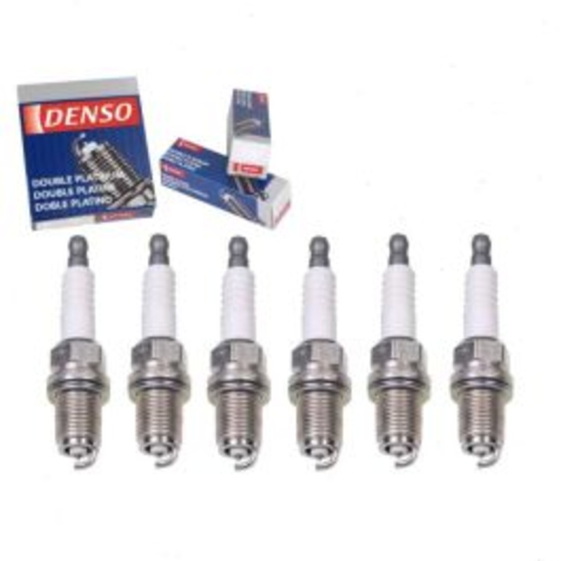 6 pc DENSO Double Platinum Spark Plugs for 2003 Isuzu Rodeo Sport 3.2L V6