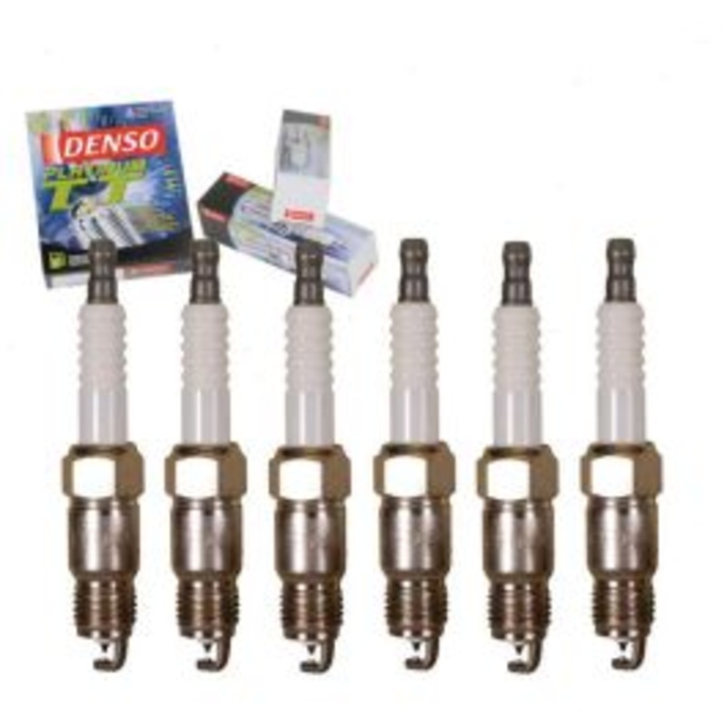 6 pc DENSO Platinum TT Spark Plugs for 1985-1995 Chevrolet G30 4.3L V6