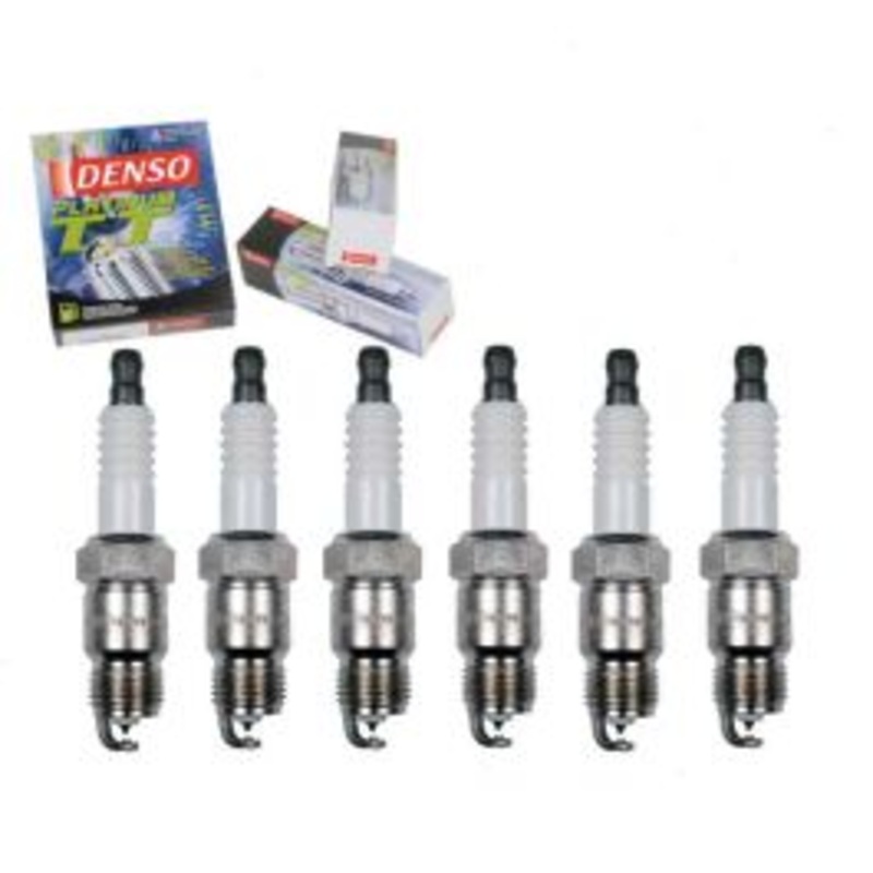 6 pc DENSO Platinum TT Spark Plugs for 1987 GMC V2500 4.8L L6