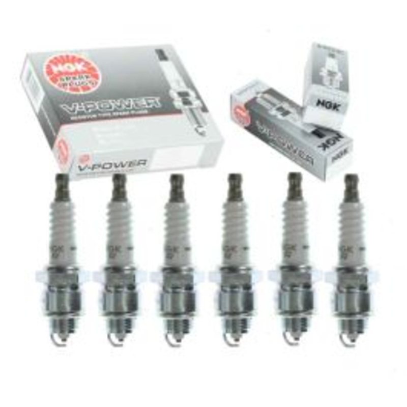 6 pc NGK V-Power Spark Plugs for 1969-1970 International 1000D 3.9L L6