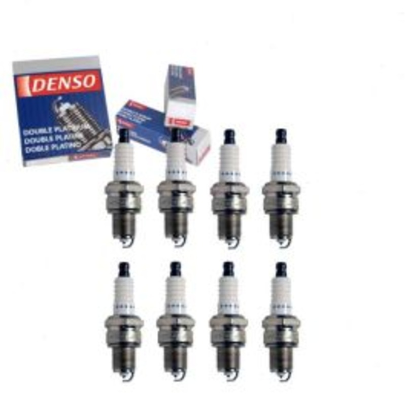 8 pc DENSO Double Platinum Spark Plugs for 1972-1973 Jeep Jeepster 5.0L V8