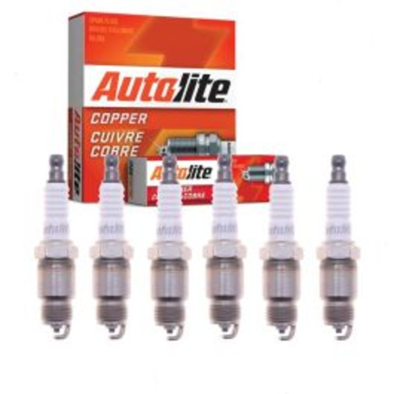 6 pc Autolite Copper Core Spark Plugs for 1982-1986 Chevrolet Celebrity 2.8L V6