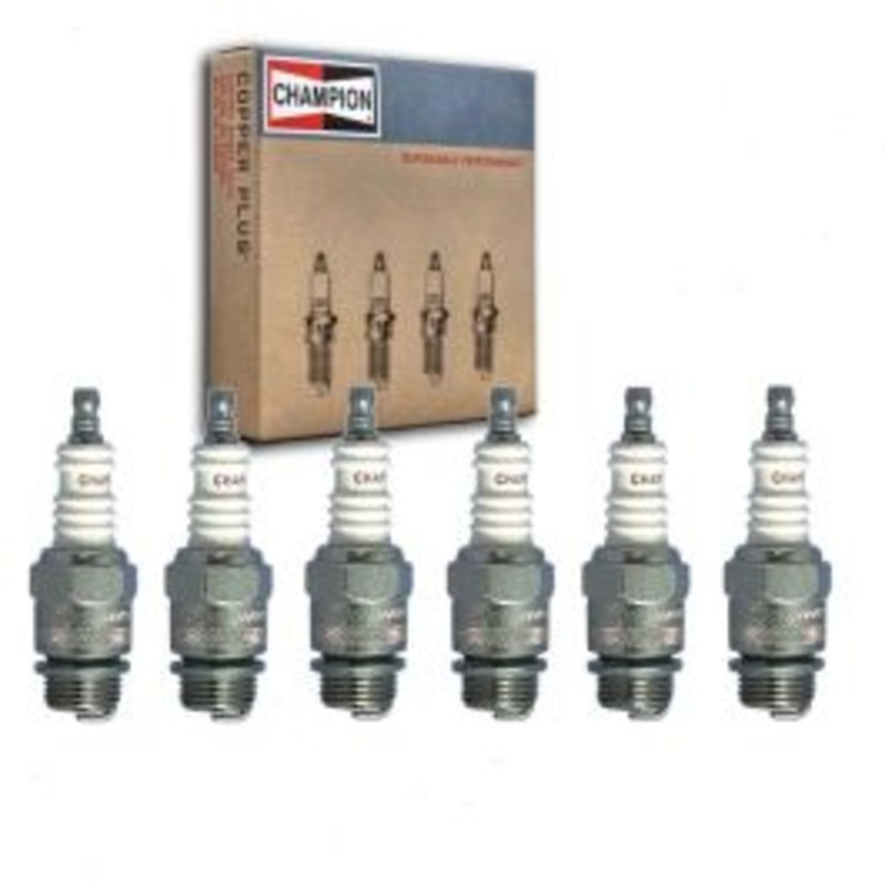 6 pc Champion Industrial Spark Plugs for 1947-1950 Checker A2 3.7L L6