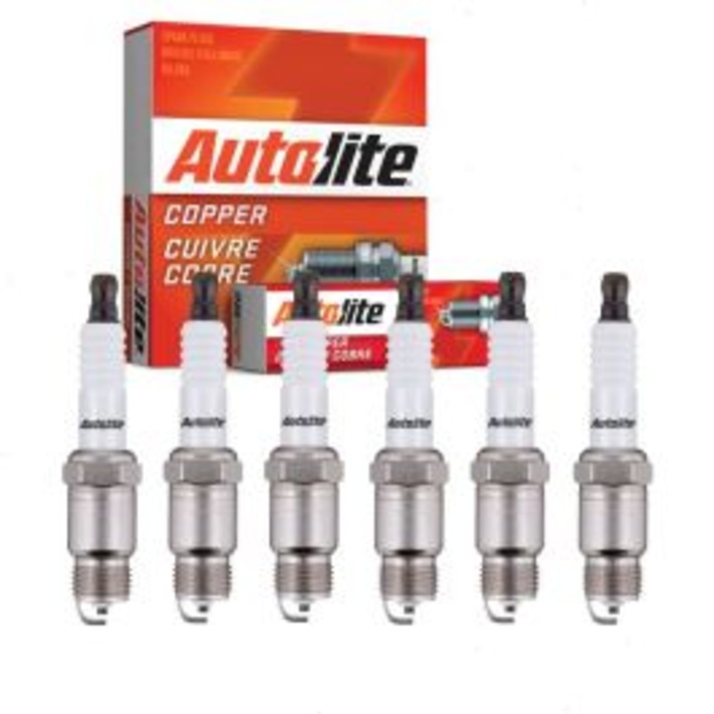 6 pc Autolite Copper Core Spark Plugs for 1977-1978 GMC C25 4.1L L6