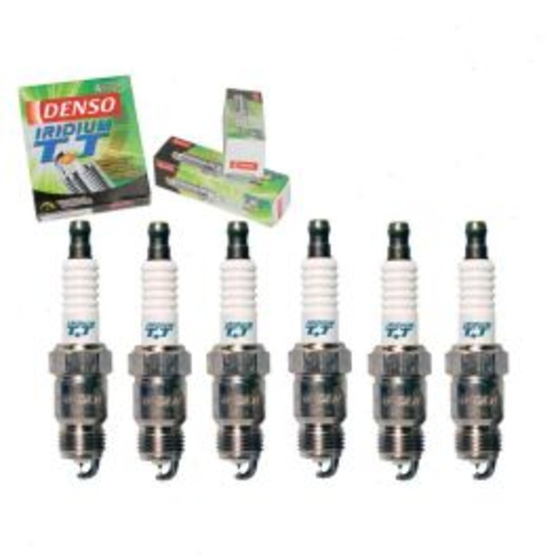 6 pc DENSO Iridium TT Spark Plugs for 1982-1985 Oldsmobile Cutlass Ciera 3.0L 3.8L V6
