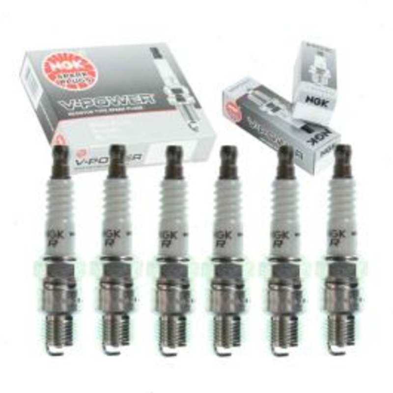 6 pc NGK V-Power Spark Plugs for 1975 Chevrolet El Camino 4.1L L6