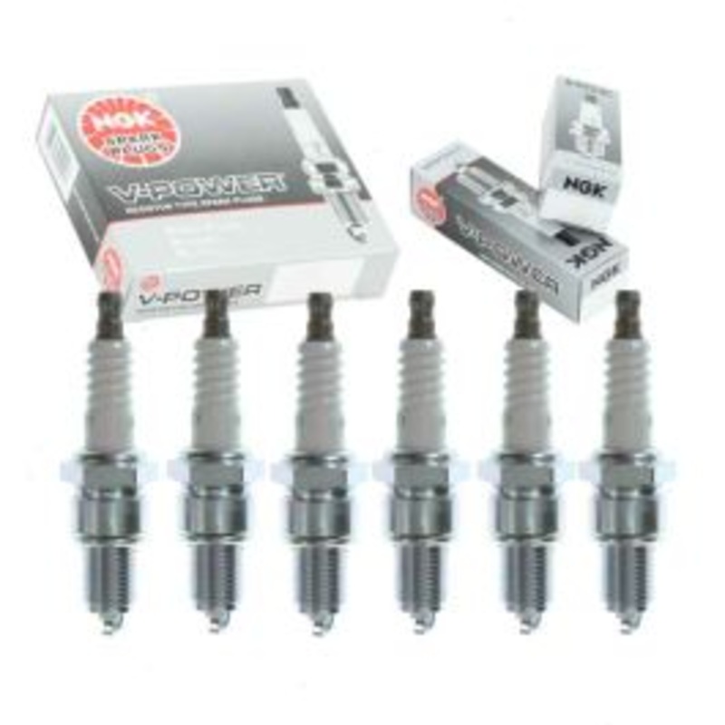 6 pc NGK V-Power Spark Plugs for 1987-1988 Dodge Mini Ram 3.0L V6