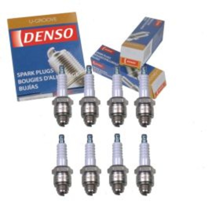 8 pc DENSO Standard U-Groove Spark Plugs for 1969 Chevrolet C20 Pickup 5.0L V8