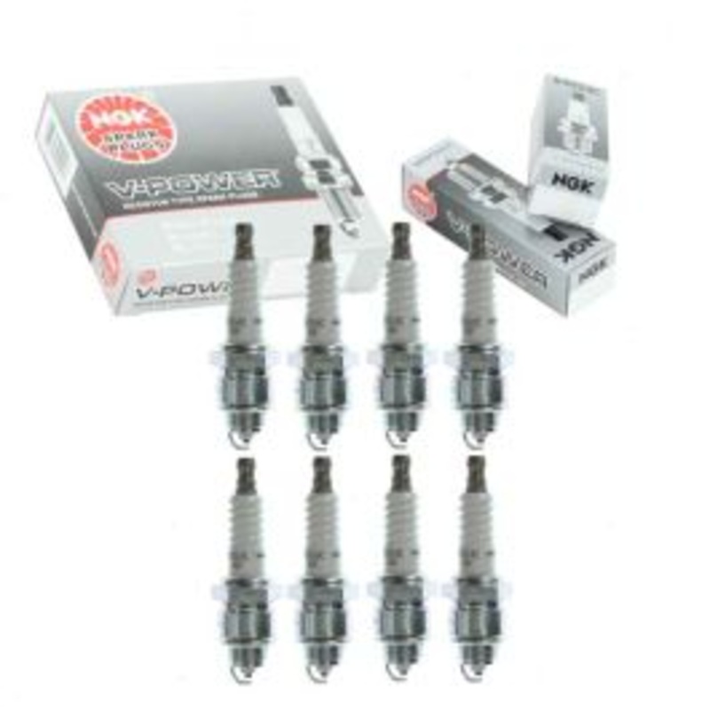 8 pc NGK V-Power Spark Plugs for 1974 Dodge B200 Van 7.2L V8