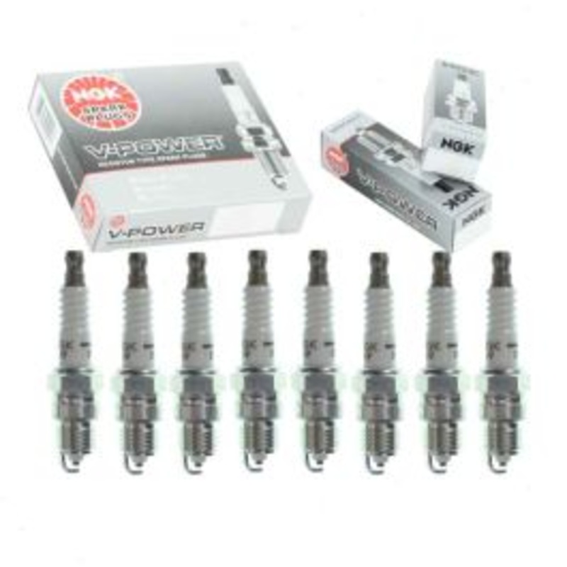 8 pc NGK V-Power Spark Plugs for 1987-1991 GMC R1500 Suburban 5.0L 5.7L V8