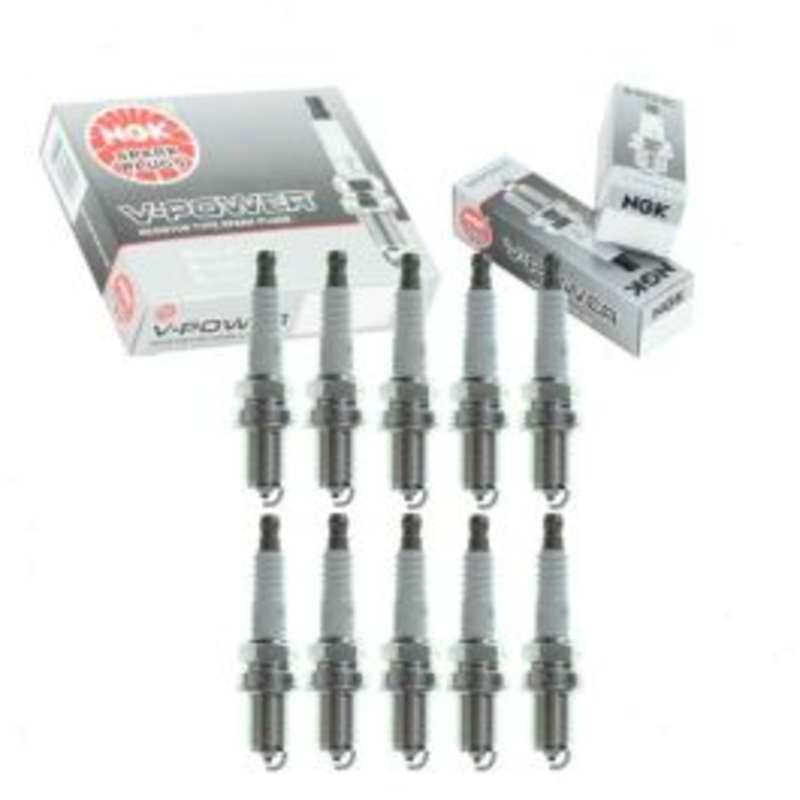 10 pc NGK V-Power 4421 BKR4E Spark Plugs