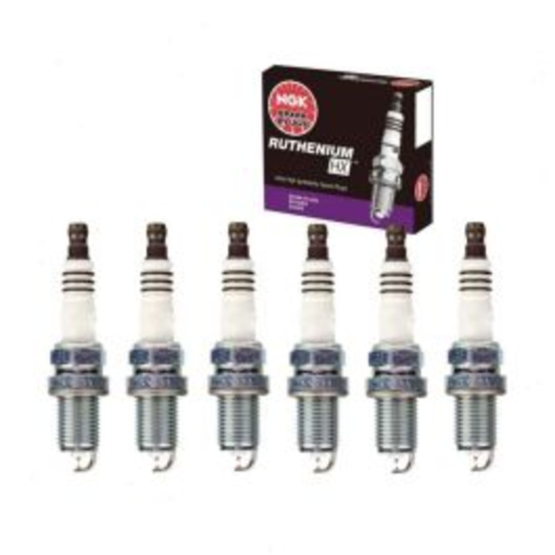 6 pc NGK Ruthenium HX Spark Plugs for 2001-2005 BMW 530i 3.0L L6