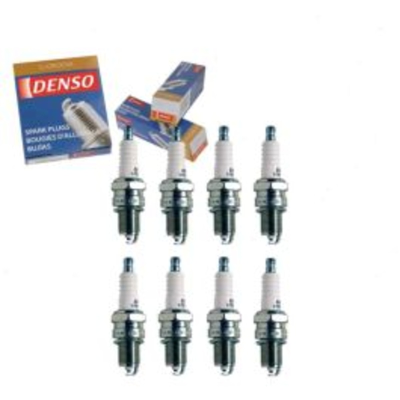 8 pc DENSO Standard U-Groove Spark Plugs for 2003 Jaguar XKR 4.2L V8