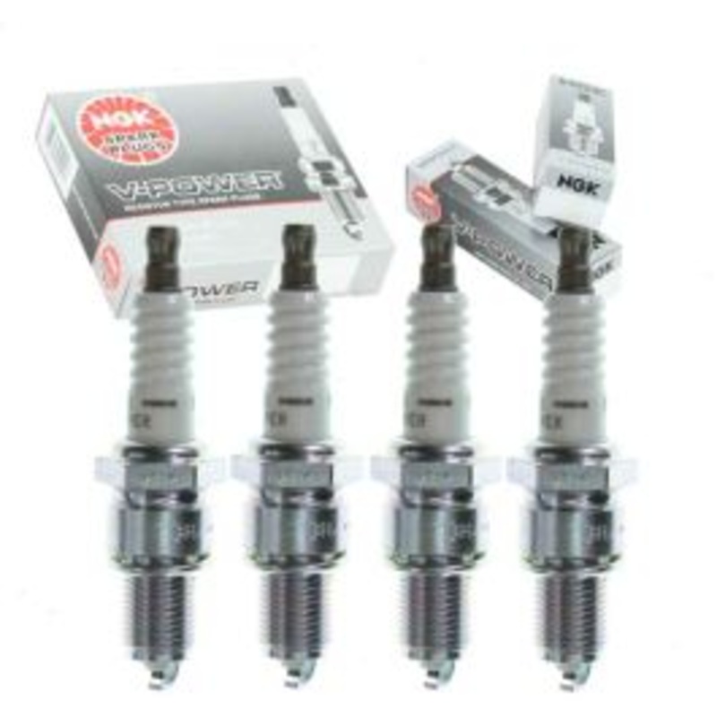 4 pc NGK V-Power Spark Plugs for 1971-1972 Mercury Capri 1.6L L4