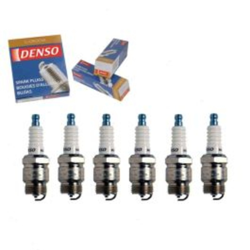 6 pc DENSO Standard U-Groove Spark Plugs for 1955-1964 Ford Country Squire 2.4L 3.6L L6