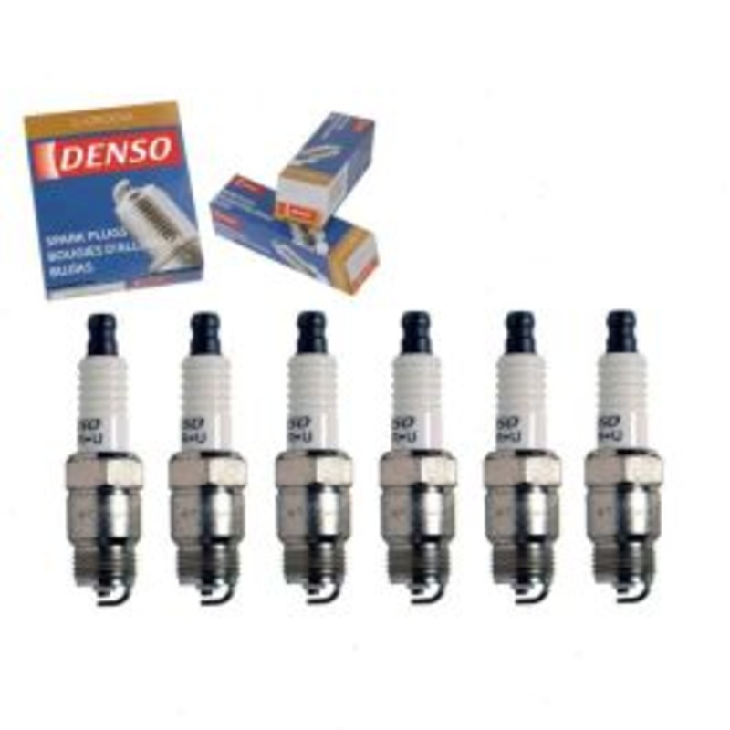 6 pc DENSO Standard U-Groove Spark Plugs for 1975 Chevrolet Nova 4.1L L6