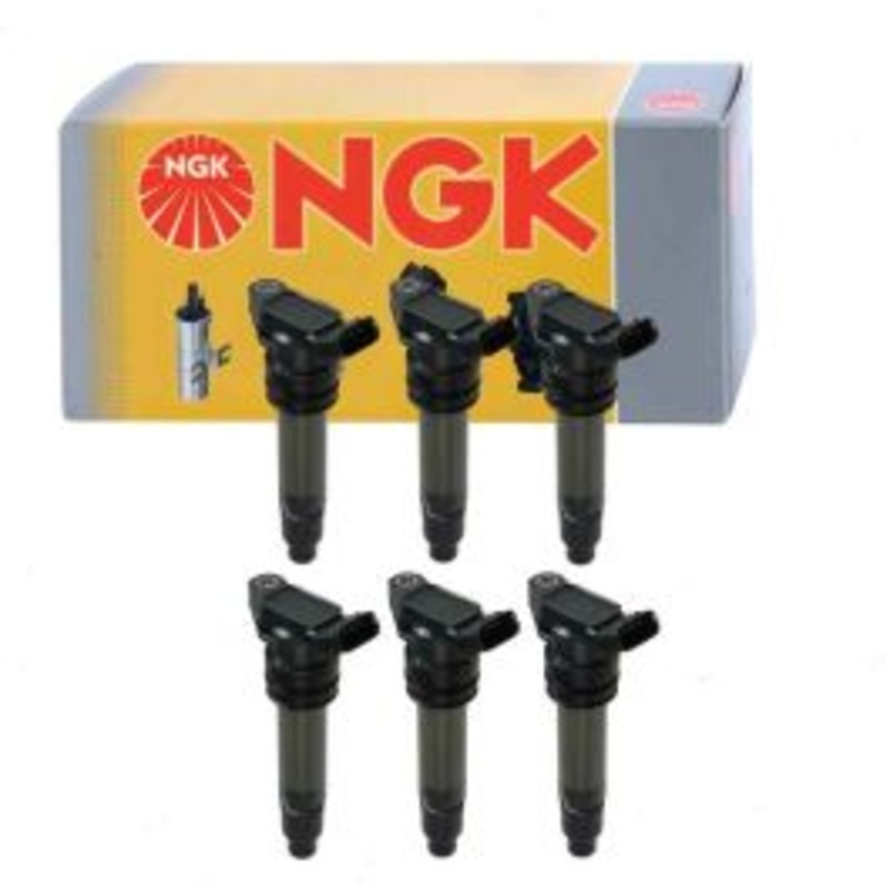 6 pc NGK Ignition Coils for 2008-2012 Land Rover LR2 3.2L L6