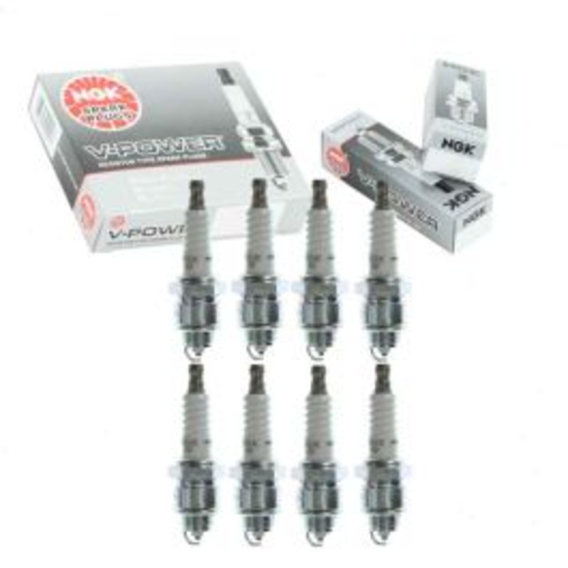 8 pc NGK V-Power Spark Plugs for 1968 GMC K15 K1500 Pickup 5.0L V8