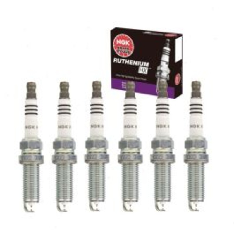 6 pc NGK Ruthenium HX Spark Plugs for 2014-2018 Infiniti Q50 3.5L V6