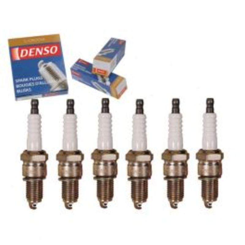 6 pc DENSO Standard U-Groove Spark Plugs for 1970 American Motors Gremlin 3.3L L6