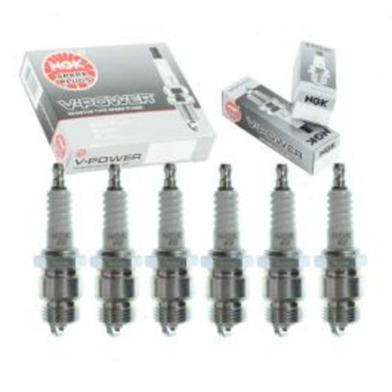 6 pc NGK V-Power Spark Plugs for 1969-1974 Ford E-200 Econoline 2.8L 3.9L 4.9L L6