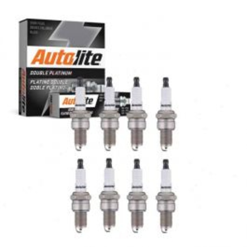 8 pc Autolite Double Platinum Spark Plug for 1965-1966 Plymouth Barracuda