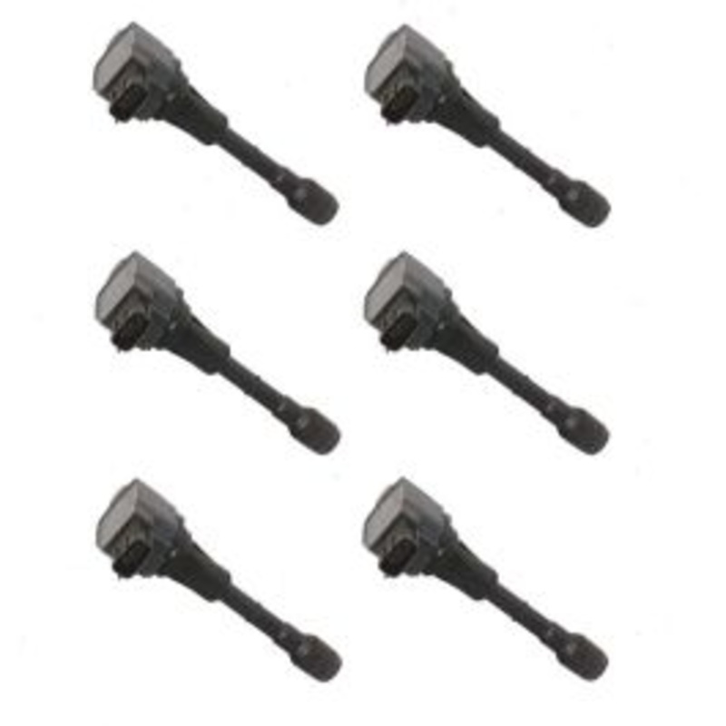 6 pc Hitachi Ignition Coils for 2014-2017 Infiniti QX70 3.7L V6