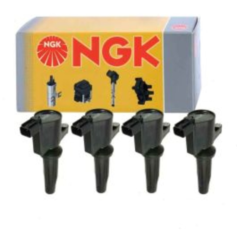 4 pc NGK Ignition Coils for 2004-2005 Mazda 3 2.0L 2.3L L4