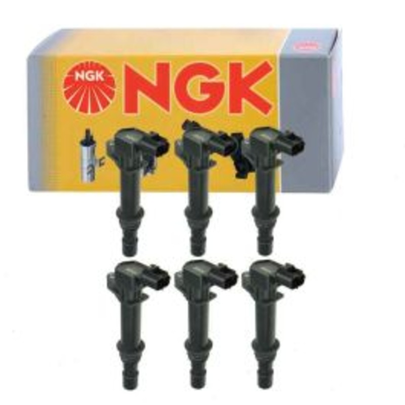 6 pc NGK Ignition Coils for 2007-2008 Dodge Nitro 3.7L V6