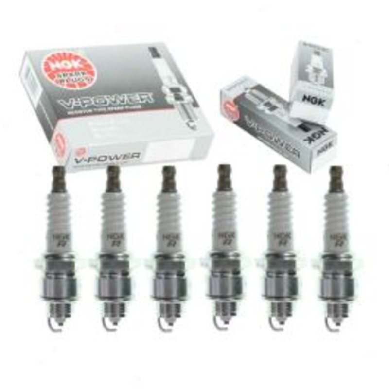 6 pc NGK V-Power Spark Plugs for 1975-1976 Buick Skyhawk 3.8L V6