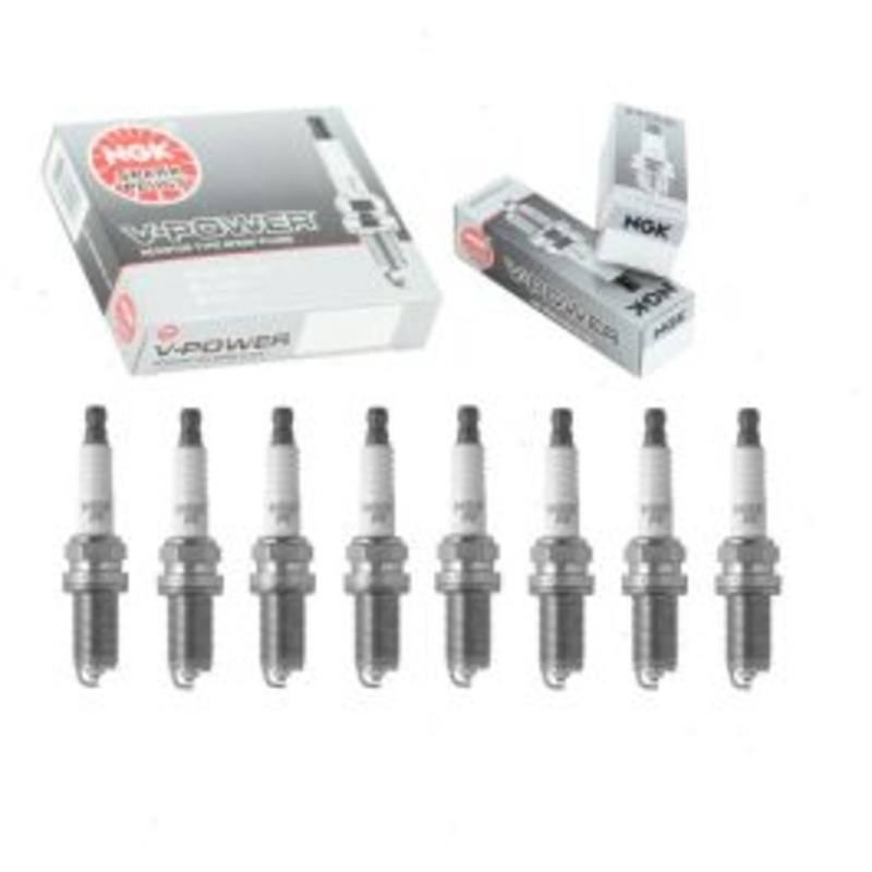 8 pc NGK V-Power 1119 LFR6A-11 S25 Spark Plugs