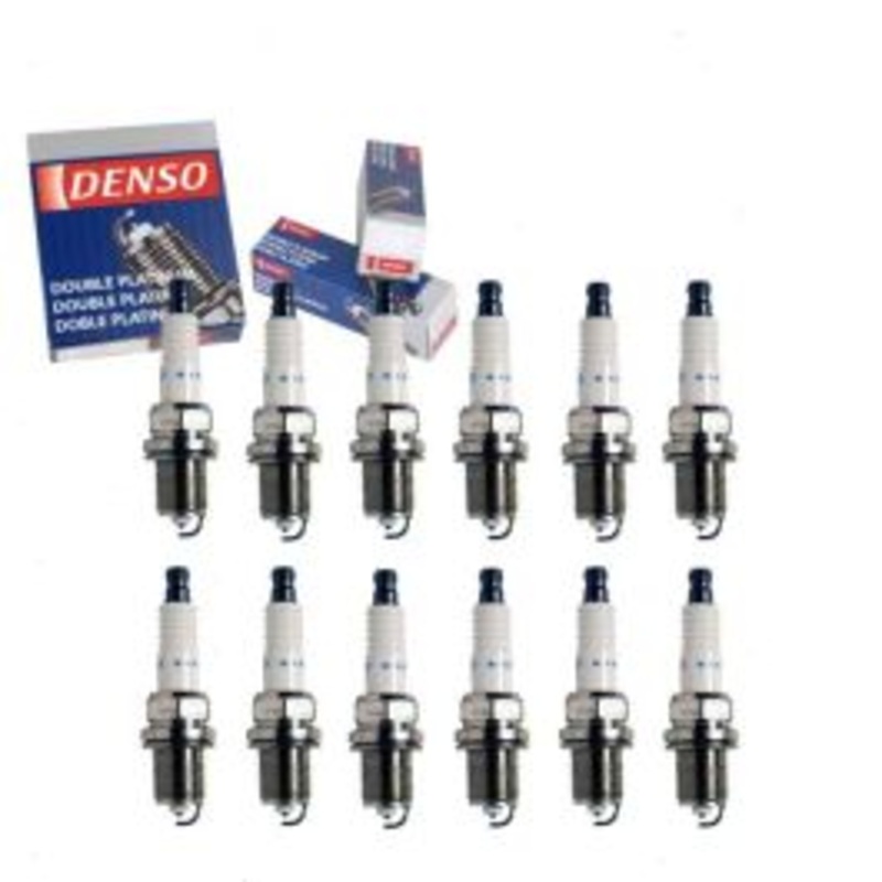 12 pc DENSO Double Platinum Spark Plugs for 1991-1992 BMW 850i 5.0L V12