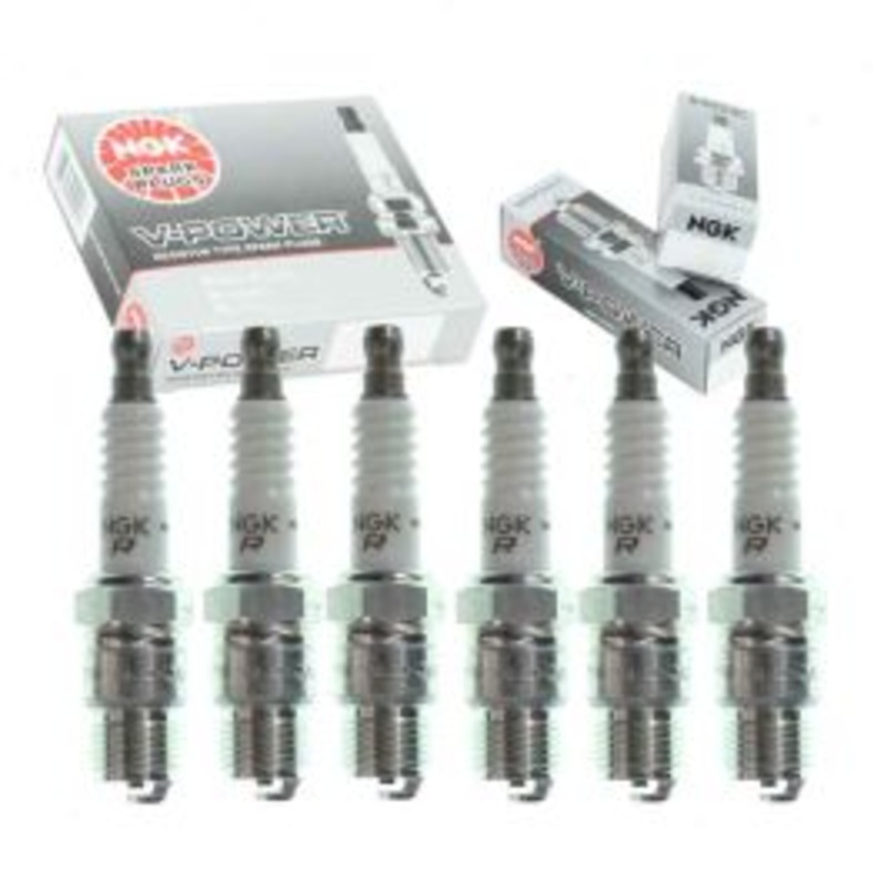 6 pc NGK V-Power 7052 YR5 Spark Plugs