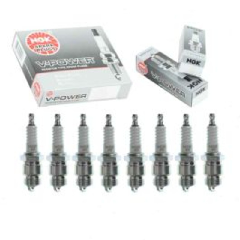 8 pc NGK V-Power Spark Plugs for 1957-1968 Mercury Commuter 4.7L 4.8L 5.1L 5.8L 6.0L 6.3L 6.4L 6.7L 7.0L V8