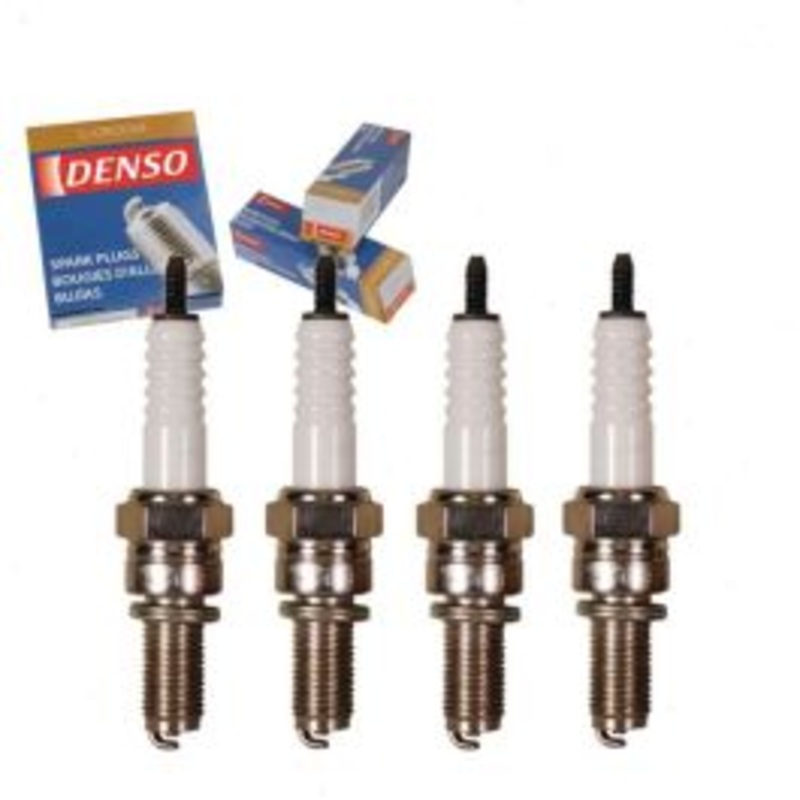 4 pc DENSO Standard U-Groove Spark Plugs for 1977-1978 Nissan B210 1.4L L4