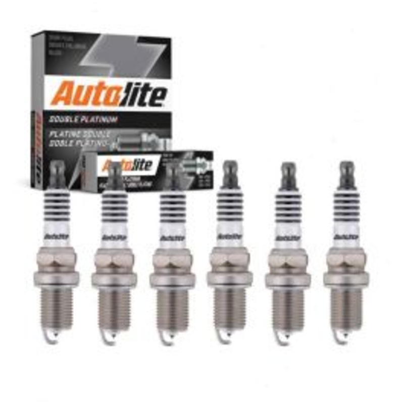 6 pc Autolite Double Platinum Spark Plug for 1999-2003 Saab 9-5 3.0L V6